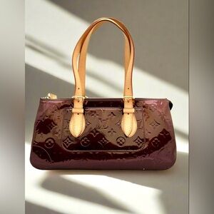 Authentic Louis Vuitton Amarante Monogram Vernis Rosewood Avenue